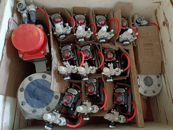 化工機(jī)械行業(yè)閥門配件-哈氏合金氣動(dòng)球閥發(fā)貨啦